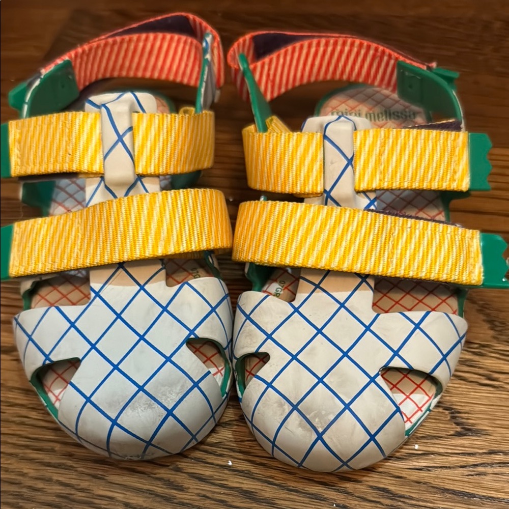 Colorful Kids Sandals with Yellow Straps